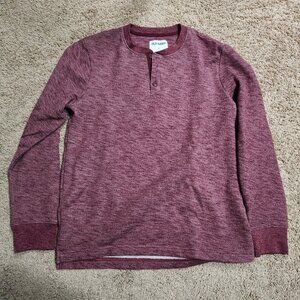 Old Navy Cozy-Knit Long-Sleeve Henley T-Shirt Men's M